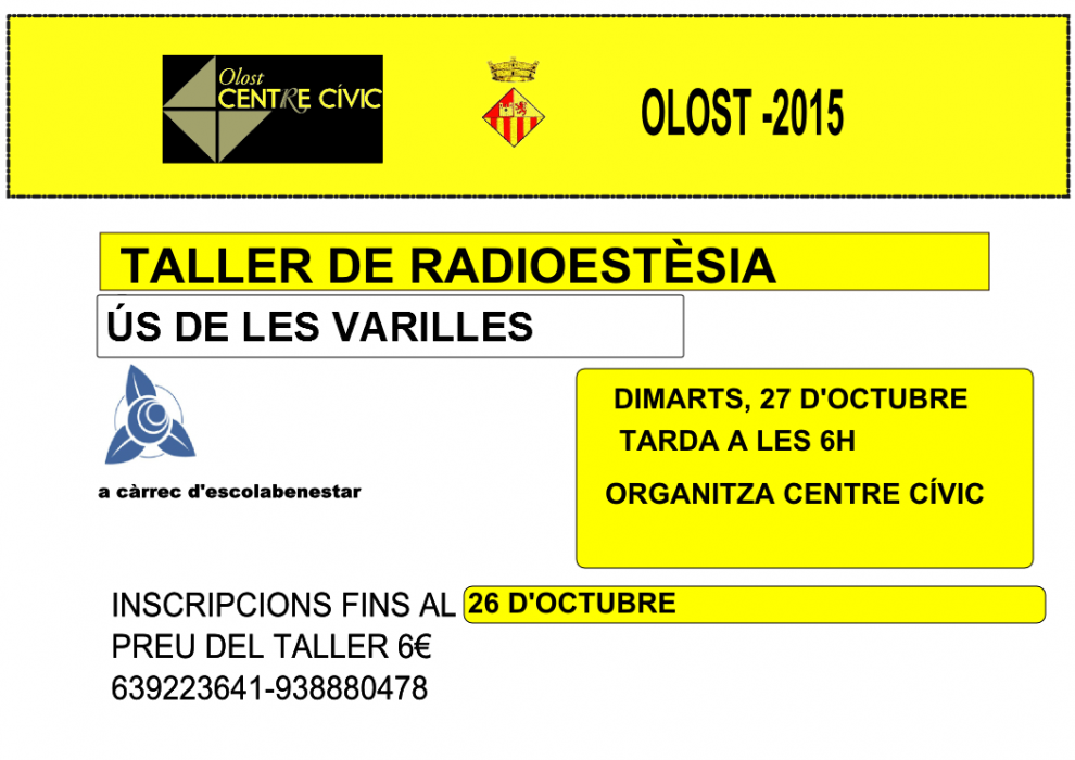 Taller de radioestèsia a Olost
